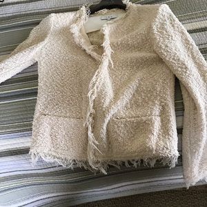 Iro Paris, shavani open front cream blazer size 34